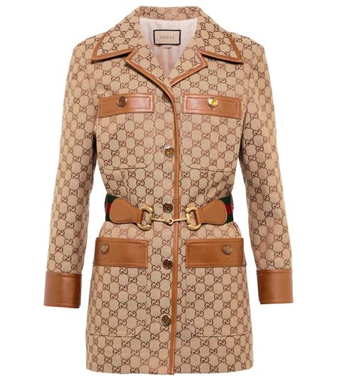 gucci gg canvas jacket|gucci jacket for women.